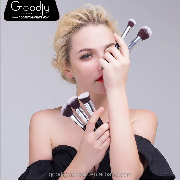 Private Label Wholesale Makeup Brushes Set Goat Hair Makeup Brush Kit