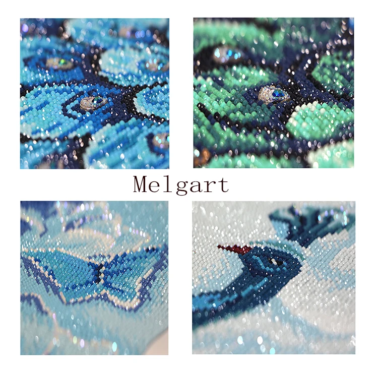 Hot selling  handmade full drill adult children 5D DIY painting animal  diamond  oil painting canvas