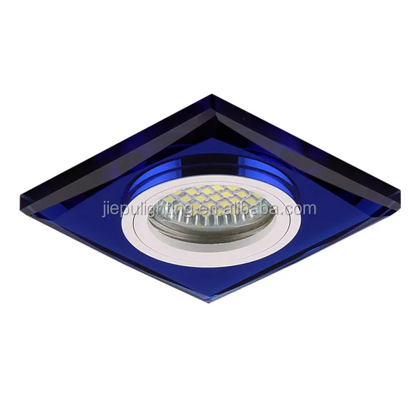 square multi color crystal led spotlight for mr16 mr11 lamp cup max 50w 12v 220v