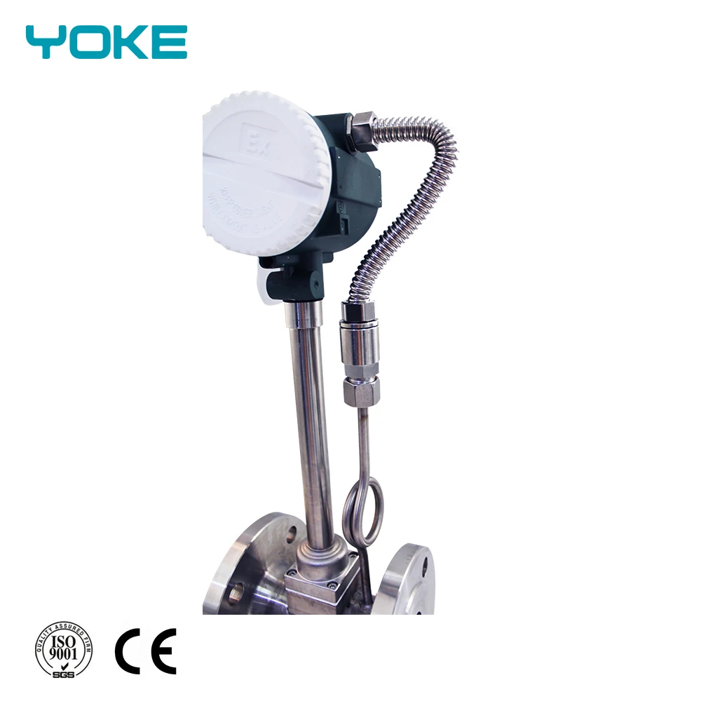 
steam vortex flow meter propane gas flow meter r with temperature and pressure compensation 