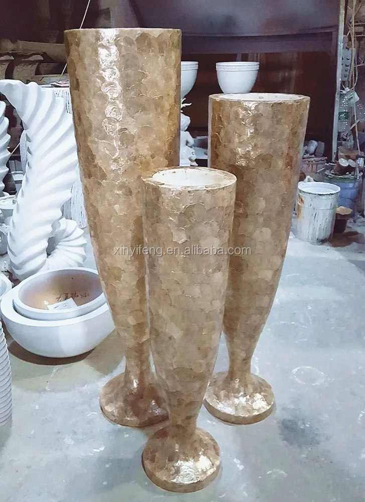 Craft Resin Vase Art Resin Flower Moon Cup Vase Carving Vase For Wholesale Factory