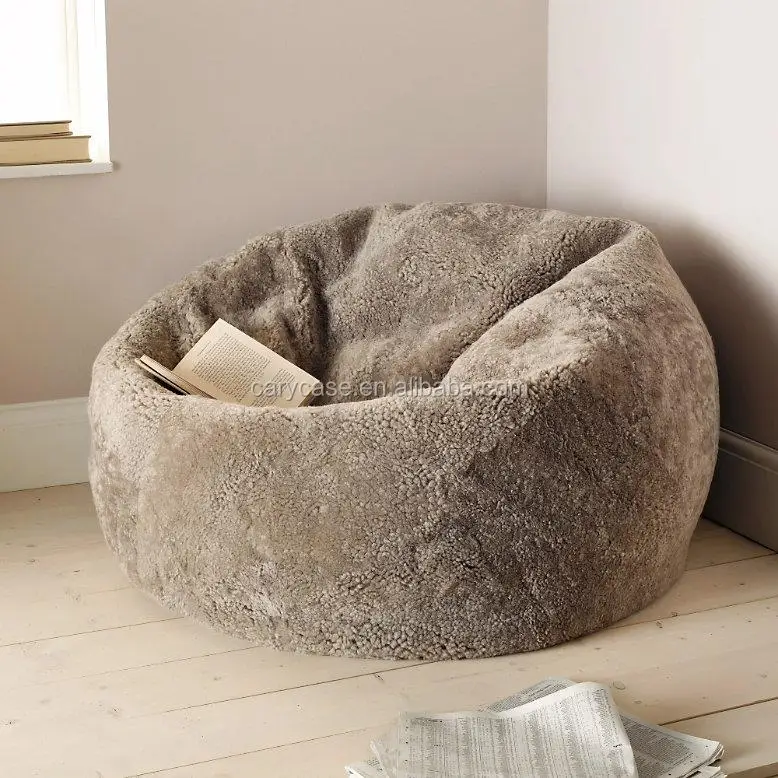 exclusive collection of luxury, lifestyle FUR bean bag lounger, high quality beanbag sit sack