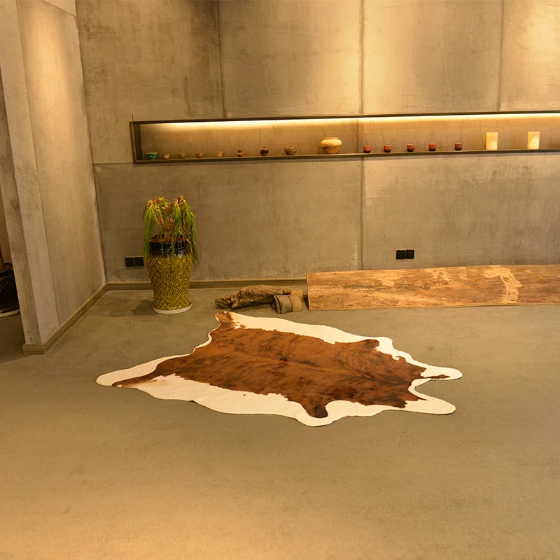 Natural Cow Skin Carpet artificial fur cowhide rug cow hair on hide/ Hide Rug