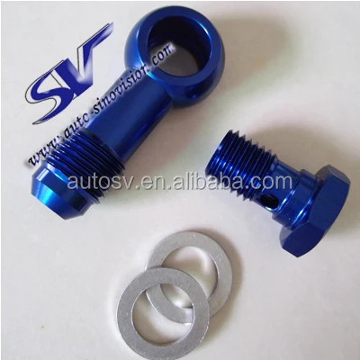 
AN6 fisheye hollow screw M12*1.5+ gasket auto parts accessories modified tubing joint Pipe Fittings 