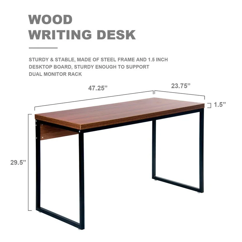 wooden laptop table simple design modern computer desk writing desk gaming table for student study(DX-113)