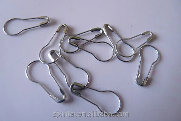 wholesale metal pear shape safety pins with good quality