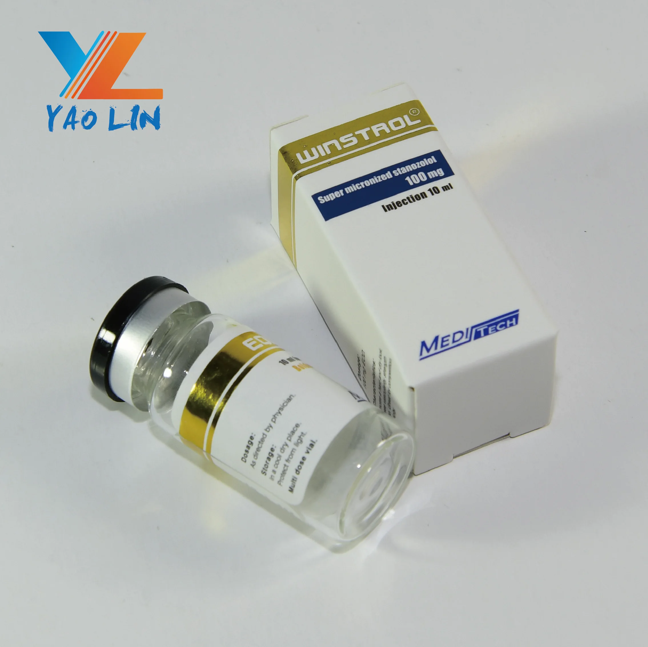 Yaolin custom medical pharma steroid 10ml vial labels and box