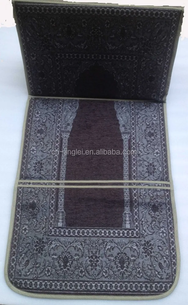 
prayer mat muslim with backrest & pocket 