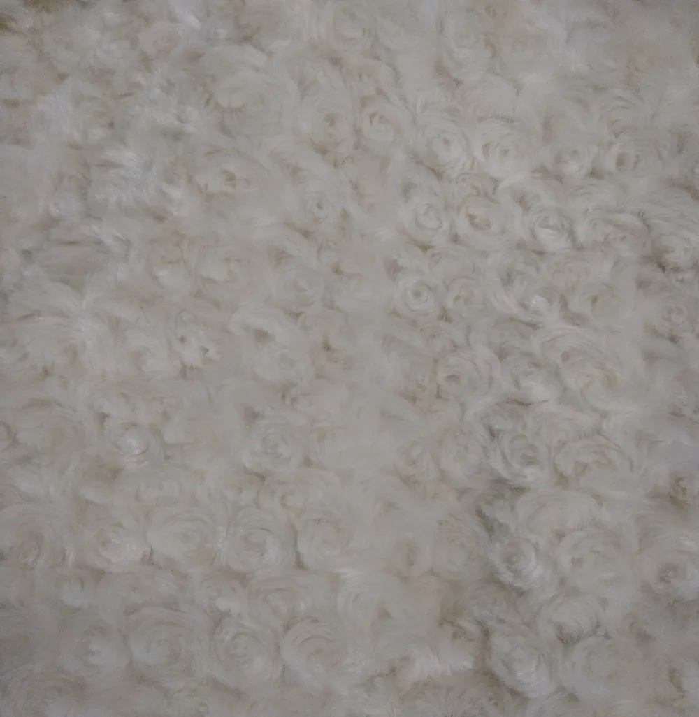 Good Quality Fluffy Flower design Fake Fur fabric