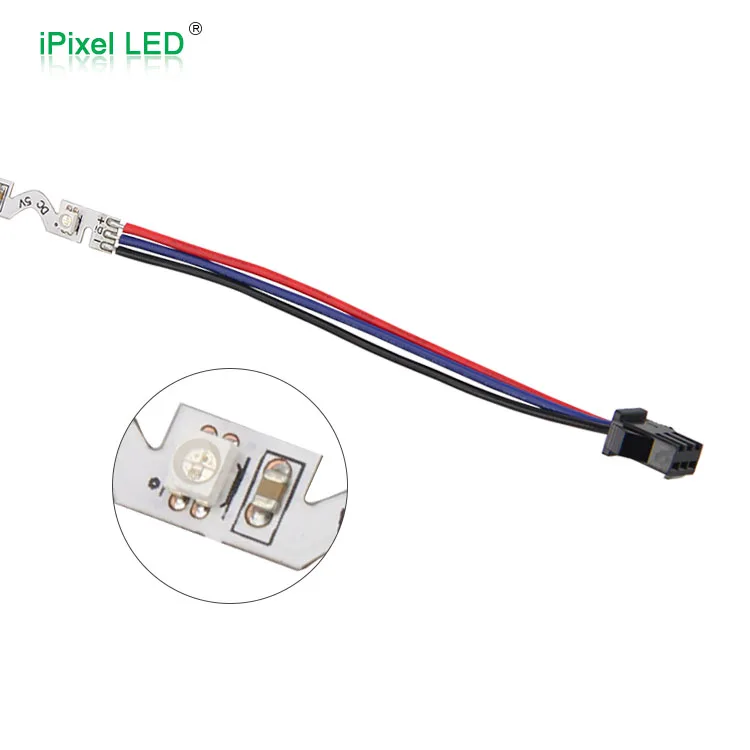 S shape 6MM 3528 SMD 60 LEDs flexible led strip 5V addressable rgb bendable strip led