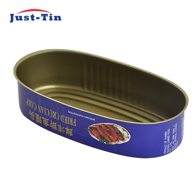 Empty food can rectangular can for sardines