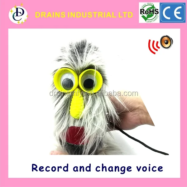Funny record with voice change plush toys
