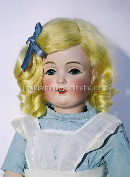 European Doll Hair Wigs for Cute American Babe Girls Wool Hair Material