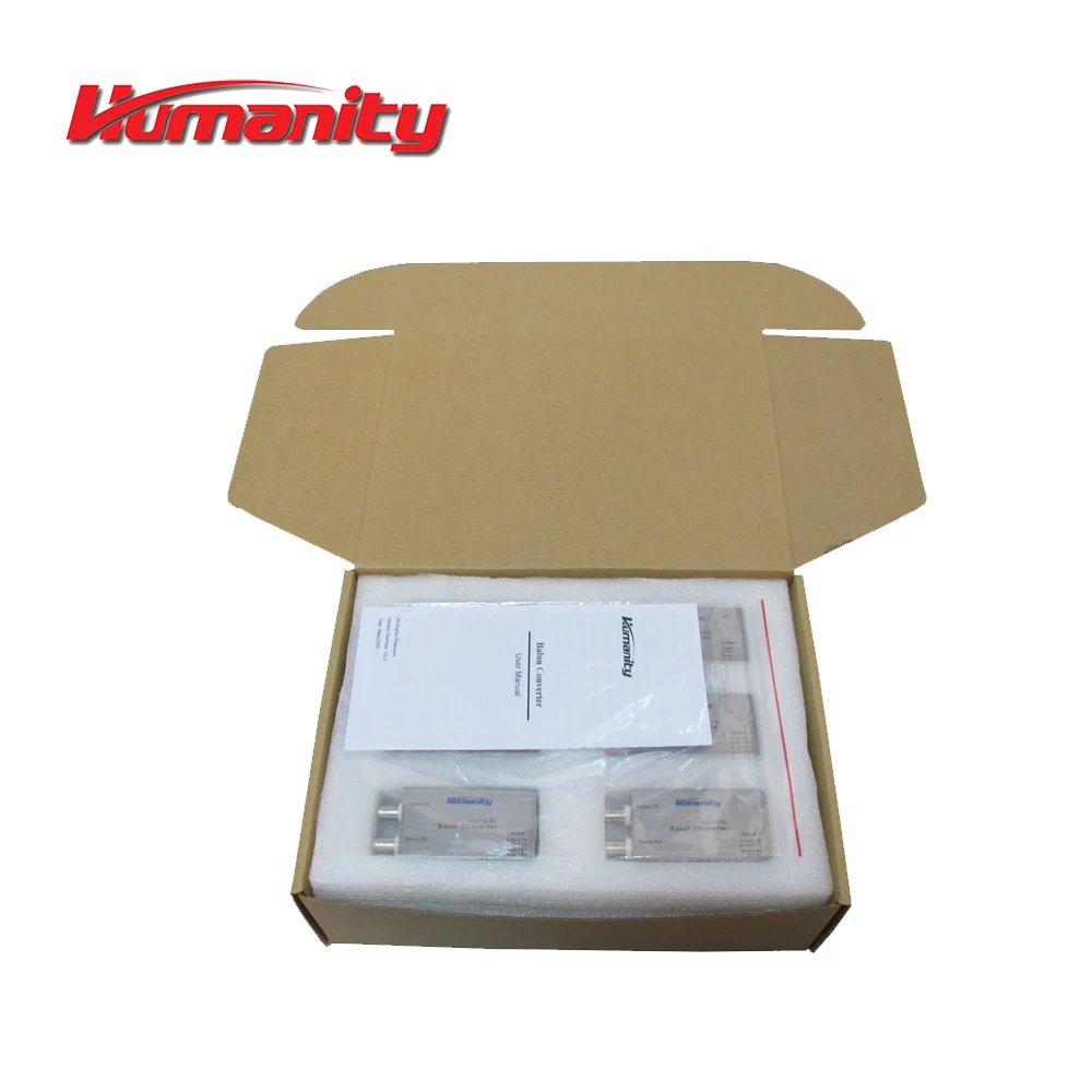 e1 balun adapter rj45 120 ohms to dual bnc coaxial 75 ohms