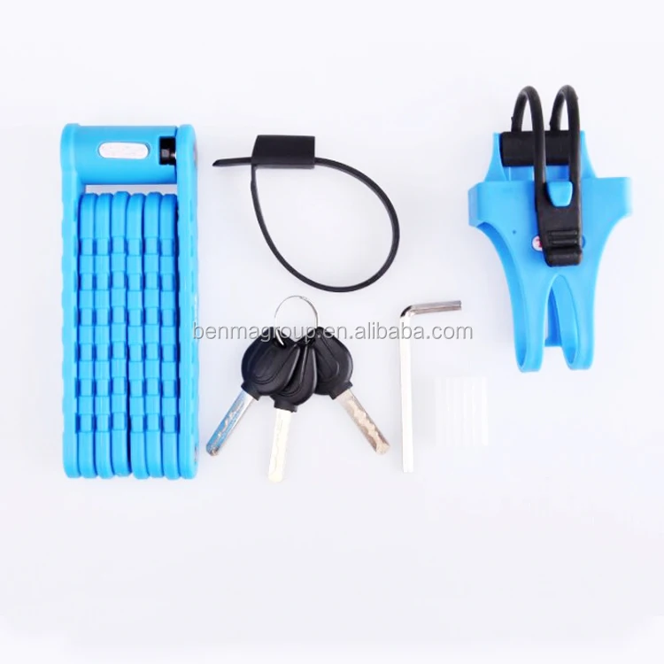 
Colorful bicycle folding lock for sale 