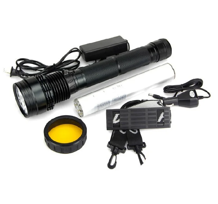 HID xenon torch light 75w rechargeable flashlight 75watt  police camping headlamp products