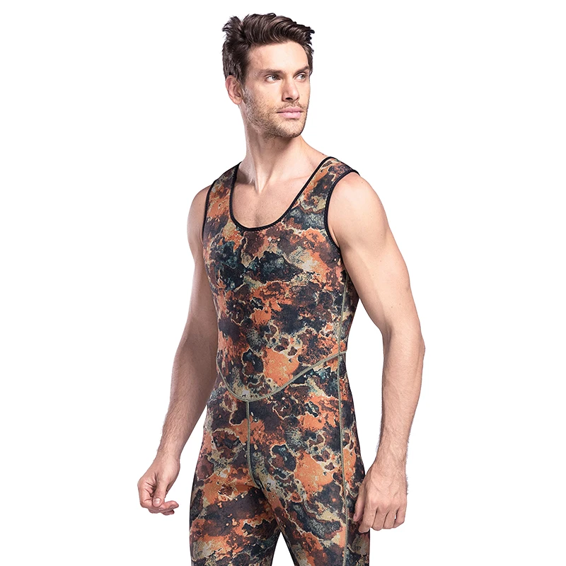 Неопреновый супер-эластичный Камуфляжный костюм Lifurious 3 мм для подводного плавания и Сноркелинга, гидрокостюм для подводной охоты