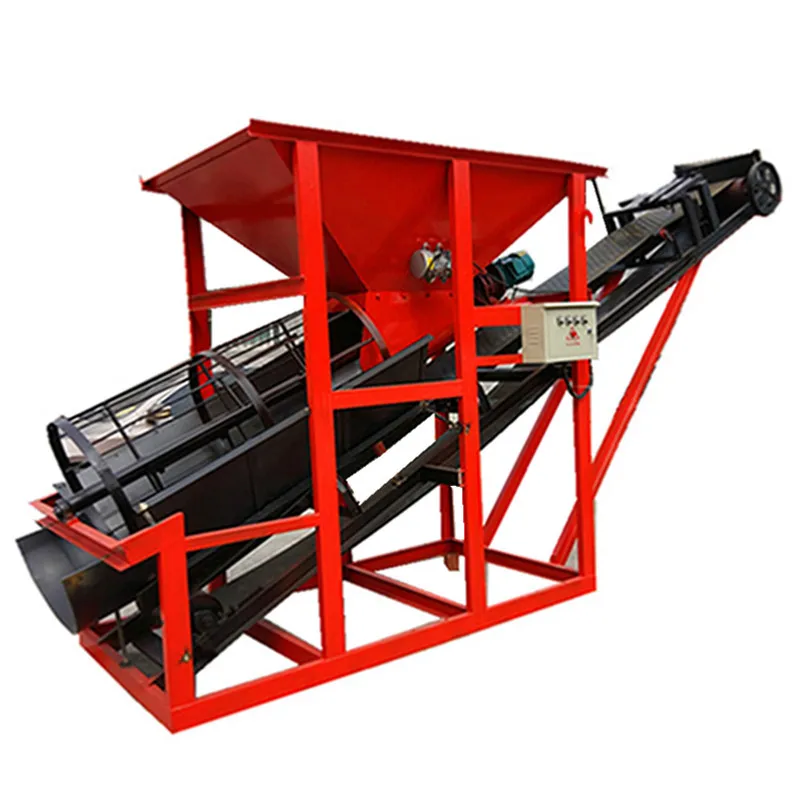 Competitive price Rotary drum trommel sieve for concrete mixing plant