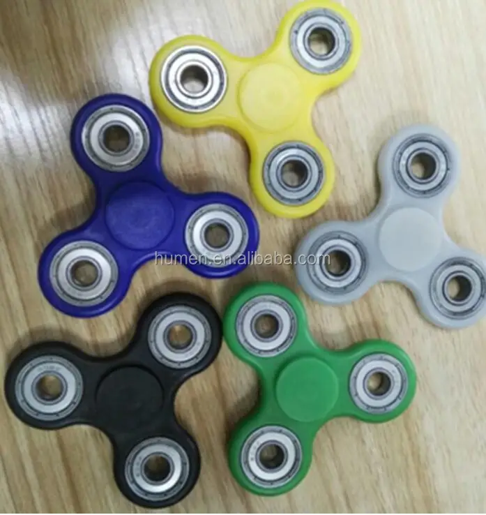 Box Pack Color Customized Durable High Speed 608 Bearing Tri-Spinner Desk School Toys Anxiety Relief Toy Fidget Spinner Hand