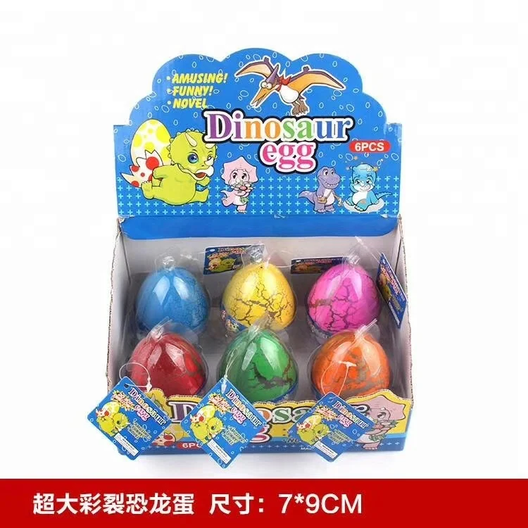 2018 new Big Size Colorful Dinosaur Eggs Hatching Growing Dinosaur Baubles Add Water Grow Funny Toys Children Kid Gift Magic Egg
