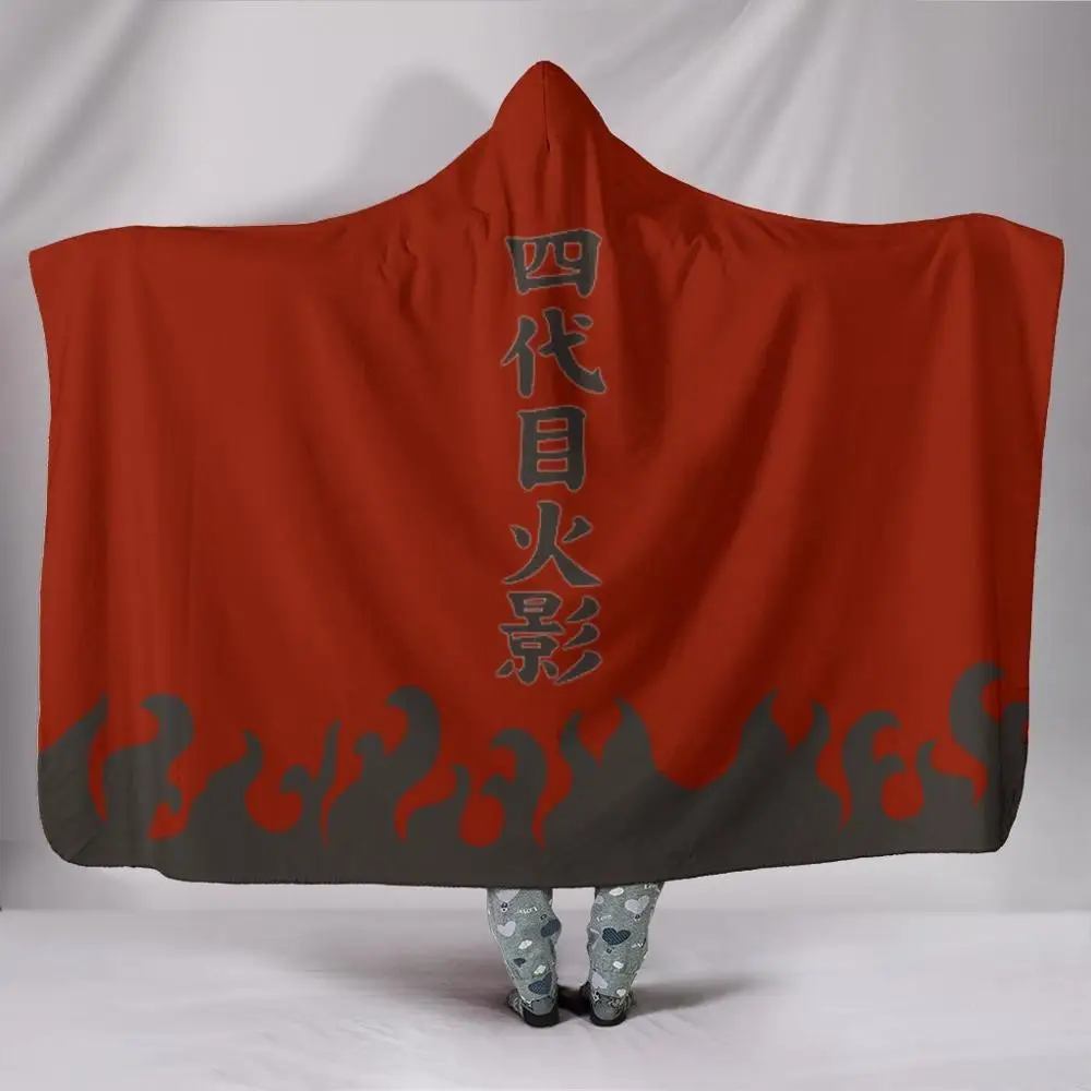 2020 Japanese Anime Collection Sherpa Fleece Wearable Blanket Warm Magic Cloak TV Computer Throwing Nap Blanket With Hood
