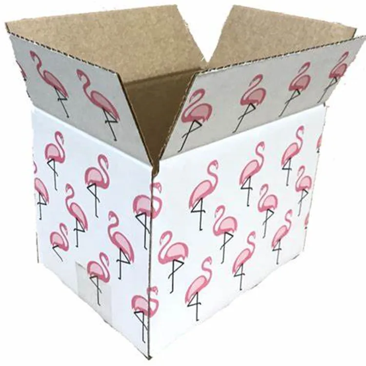 Matt lamination custom CMYK printed corrugated fruit packing box