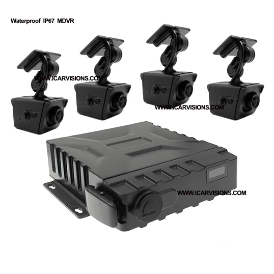 
IP67 Waterproof MDVR SSD mobile DVR Vehicle recorder car black box GPS 4G 3G WIFI 