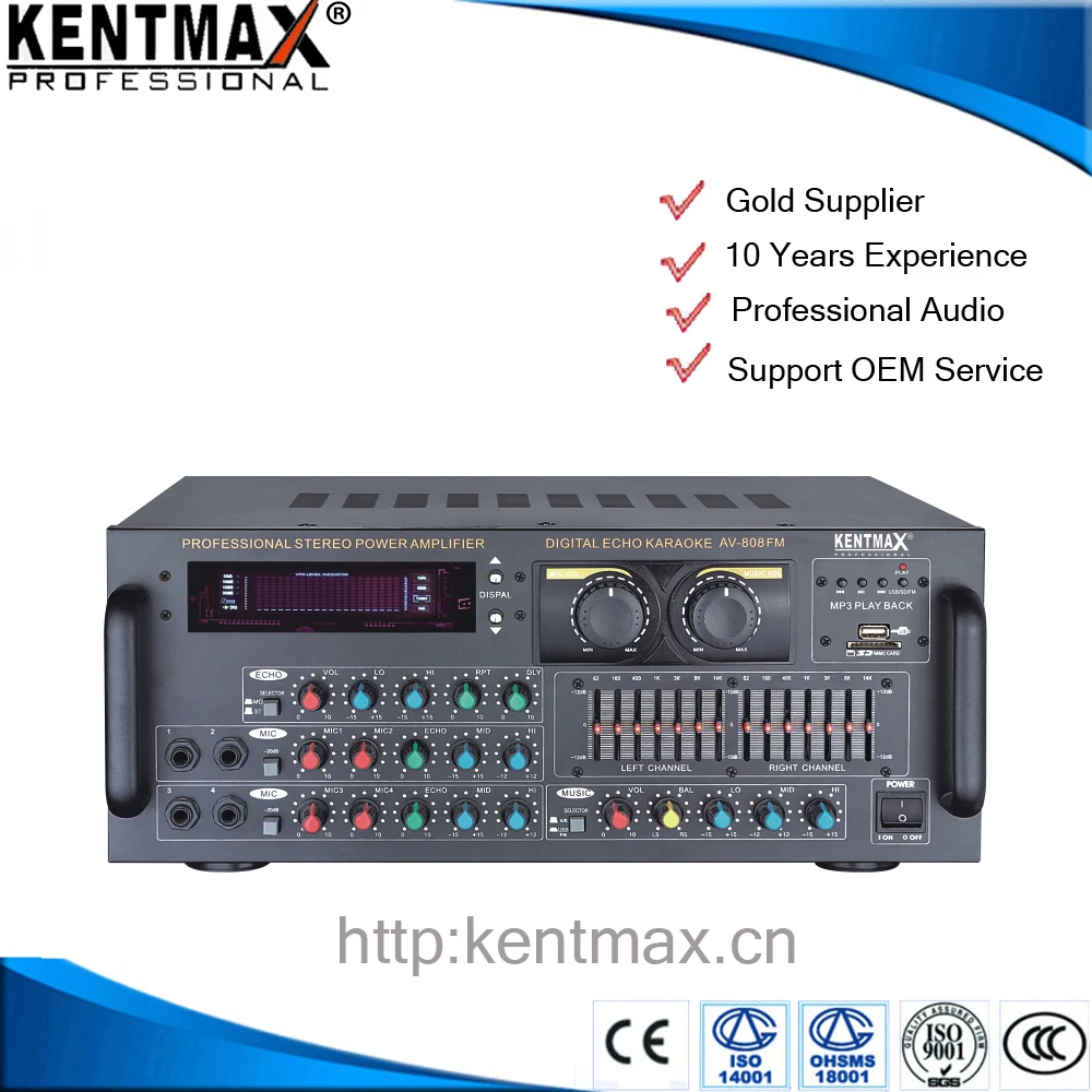 Wholesale 80W USB SD Harga Power Amplifier with High Quality AV-808FM Amplifier