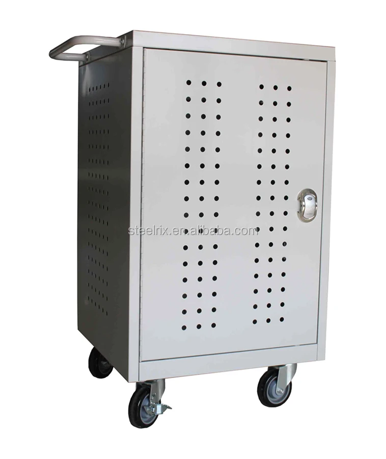 Steelrix metal tablet charging and storage cart, new design