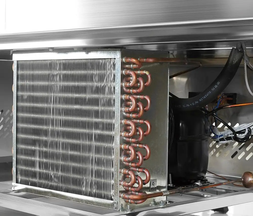 
Commercial Stainless Steel Refrigerated Sandwich Prep Table Cooler Refrigerator 