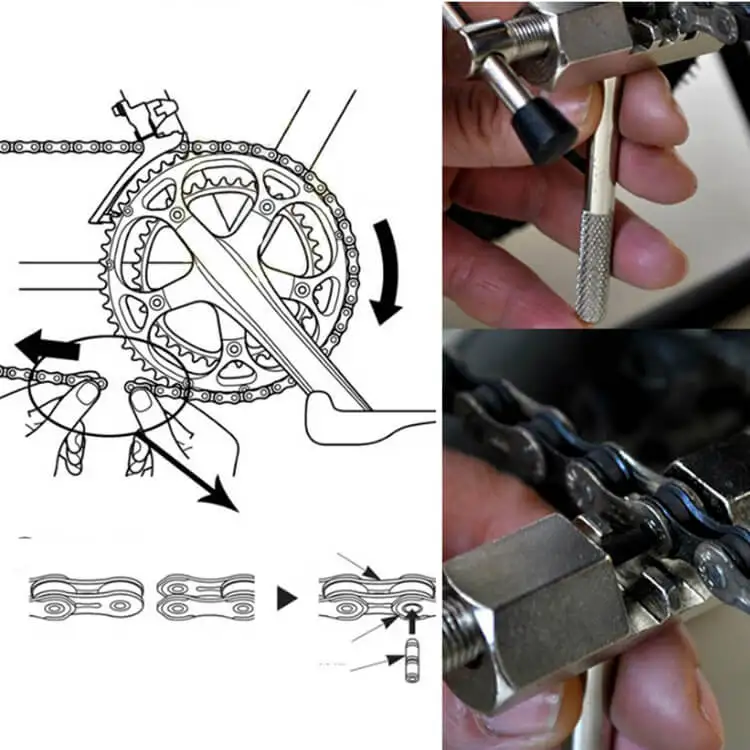 Bicycle Repair Tools Bike Steel Chain Breaker Splitter Cutter Remover Tool Solid Repair Tool Bike Chain Pin Splitter Device
