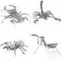 2016 Hot Present Gift 3D Jigsaw Classic DIY Metallic Mini Puzzle Animal Model Educational Puzzles Toys