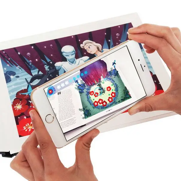 Hot Sell Coloring Children 3d magic Book with Augmented Reality(AR)
