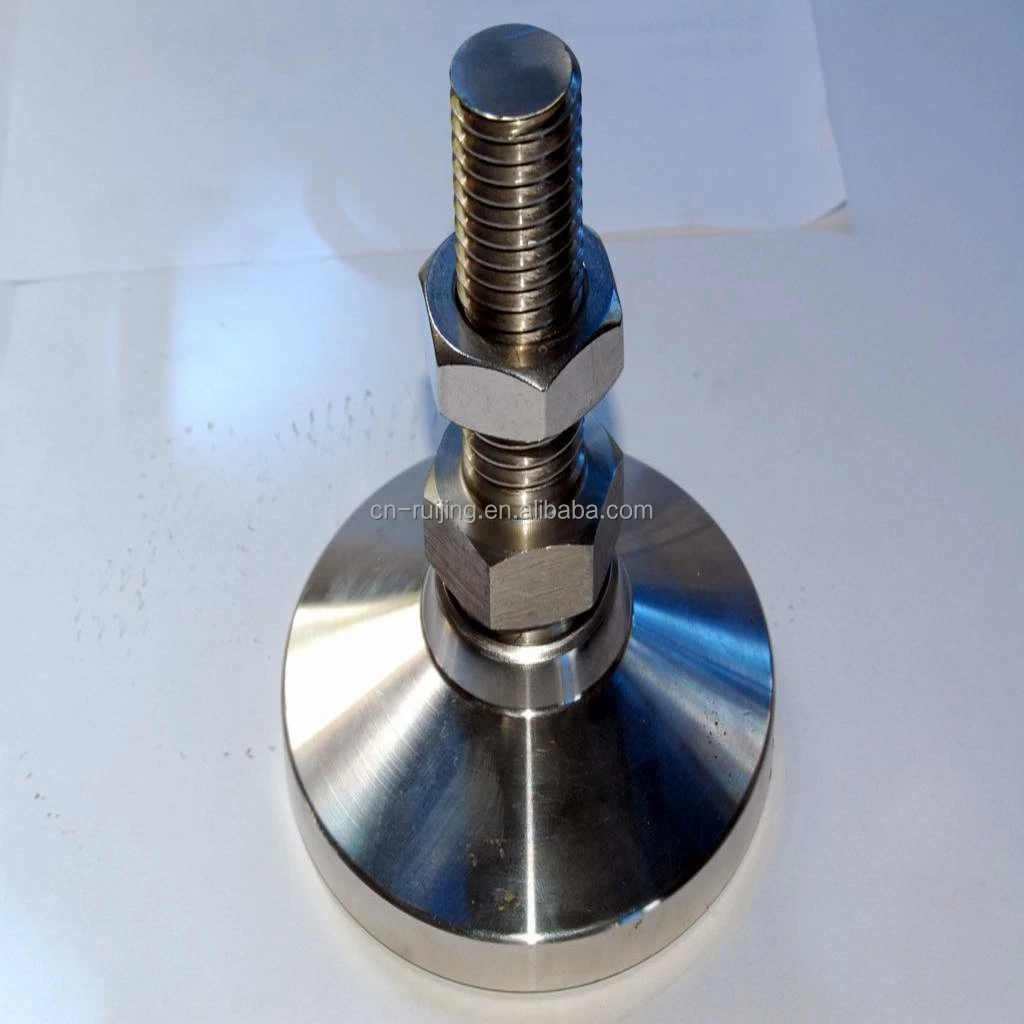 
Adjustable leveling feet for equipment 