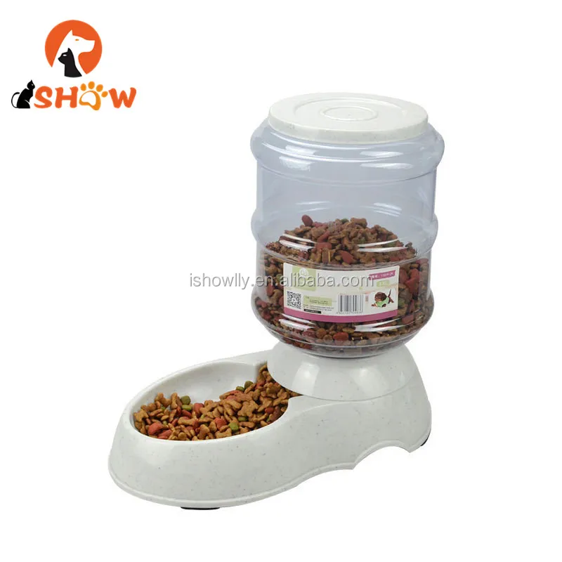 
Dog Auto Food Feeder Drinker Pet Drinking Bottle Food Container 