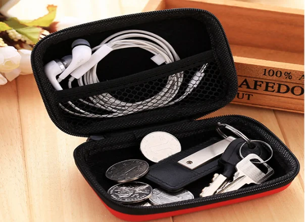 Personalized Promotion Portable Custom Carrying Storage Case EVA Earbud Case Protective Hard Headphone Case