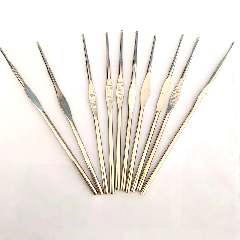 double ended steel crochet hook 3mm