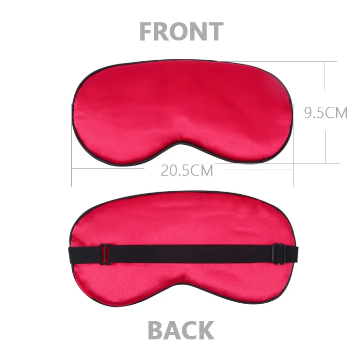Wholesale Custom 2021 New Double-Side Silk Satin Soft Smooth Travel Sleep Eye Mask For Sleeping