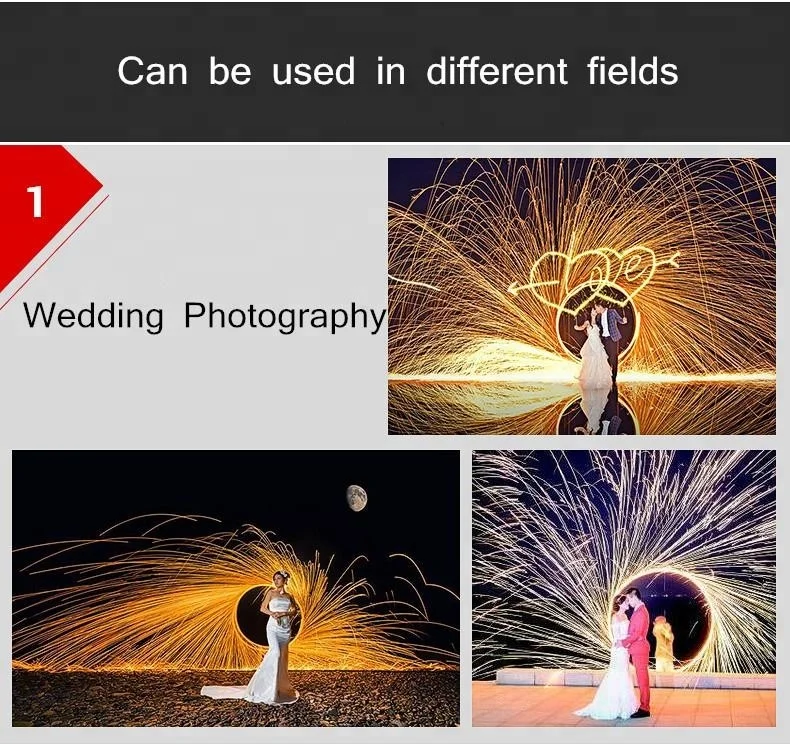 Photography props Steel wool shoot fireworks light painting graffiti Set