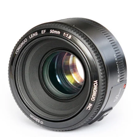 
YONGNUO YN50mm f1.8 YN 50mm AF Lens YN50 Auto Focus lens + hood +UV len + bag for Canon DSLR Cameras 