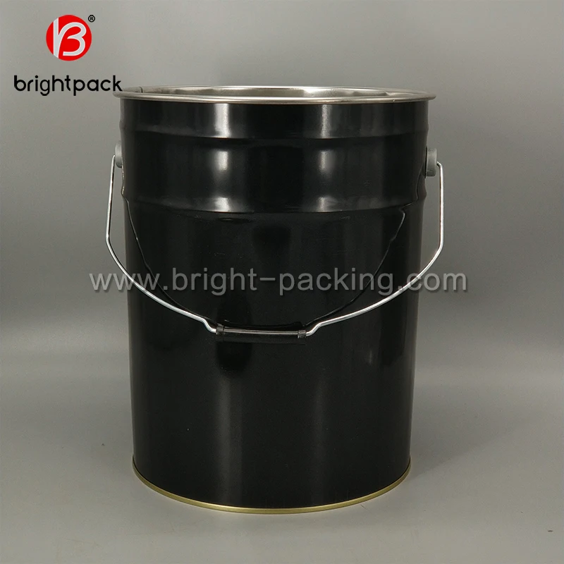 20 liter paint bucket metal tin drum 5 gallon tin pail with lug lid and handle