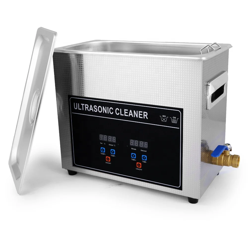 6.5L High quality stainless steel heated digital ultrasonic cleaner 800ml 1.3l 2l 3.2l 6.5l 10l 15l 22.l 30l Optional