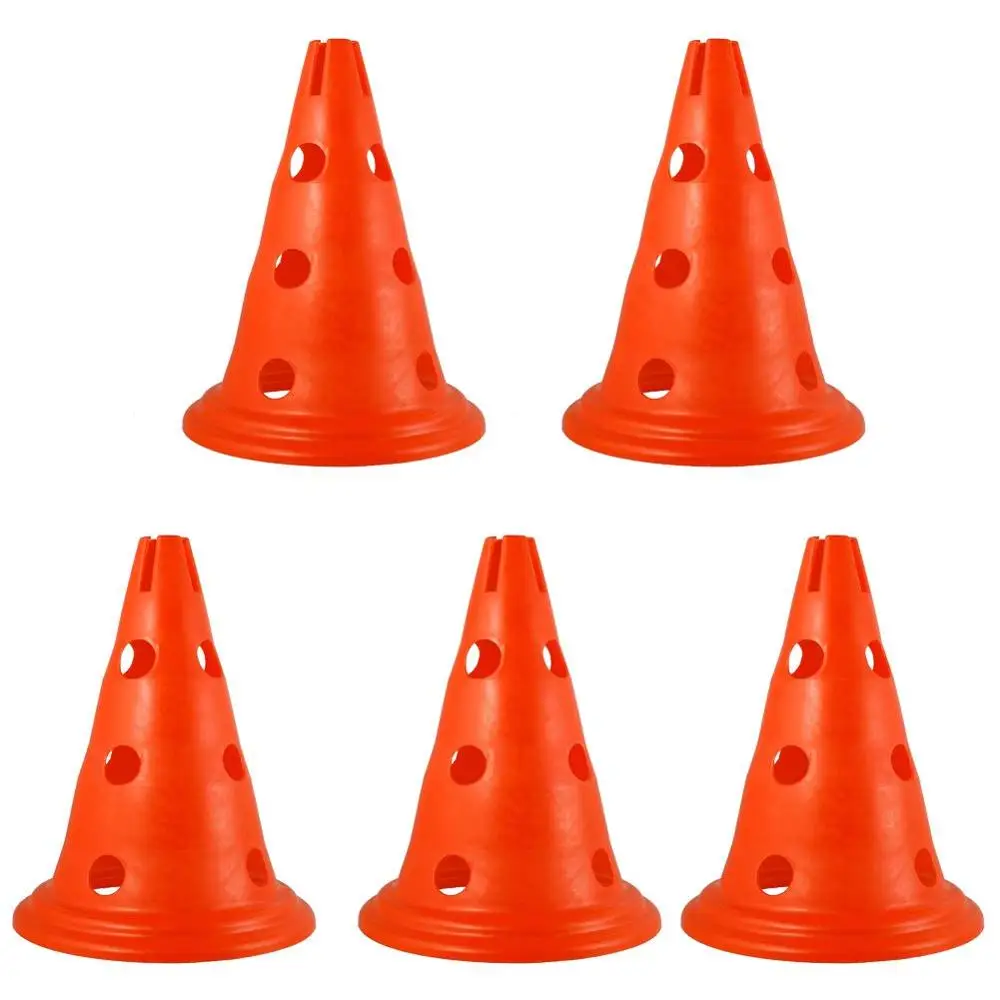 Sport Soccer Football Training Cone with Hole Traffic Safety Cones 30cm Orange/Yellow/Red/Green/Blue