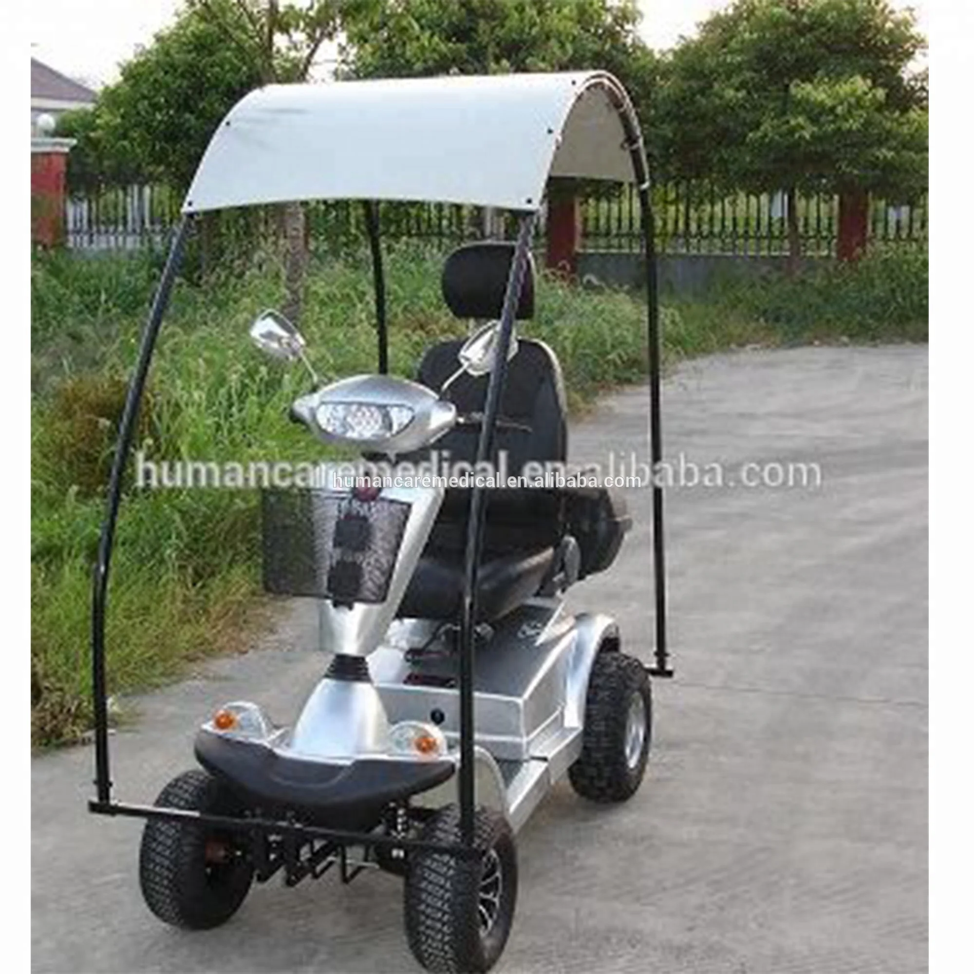 
Best selling Double Seat Golf Cart/Double seat Mobility Scooter with Back Basket& Roof 