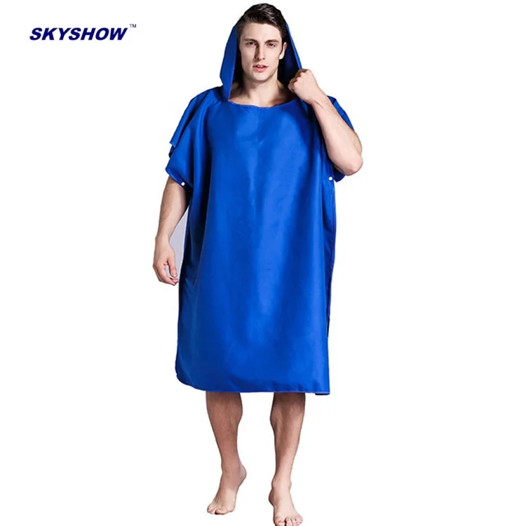 Wholesale Microfiber Women and Adults Hooded Poncho Beach Towel