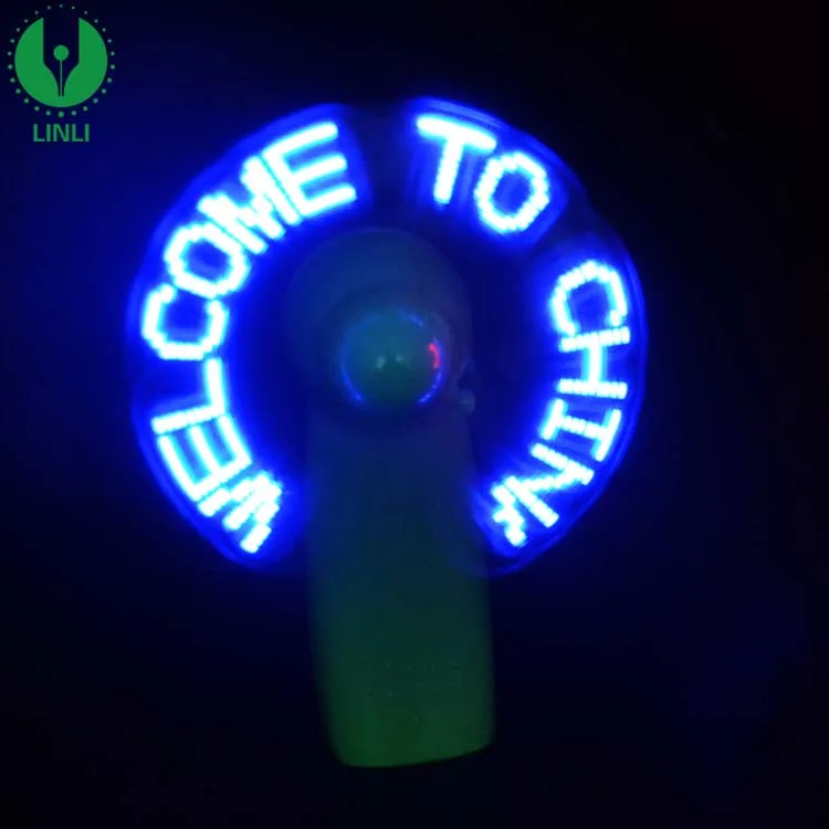 
Factory Promotion Cheap Programmable Led Message Handheld Mini Fan With Custom 