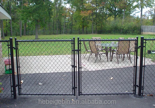 cheap price Galvanized PVC Coated Diamond Wire Mesh chain link fence fabric Gate for sale