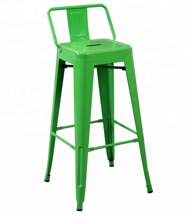Hot Sale High Quality Modern Designs Furniture Metal Bar Chair with Low back