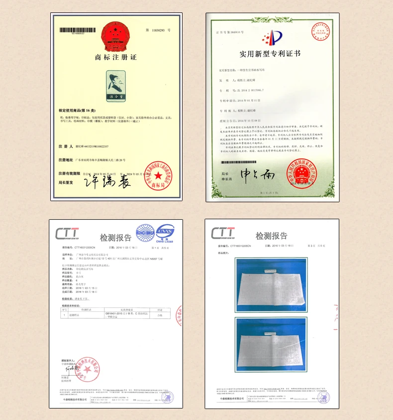 Reusable Back Printed Chinese Water Writing Magic Cloth For Kids Calligraphy Beginning Learner