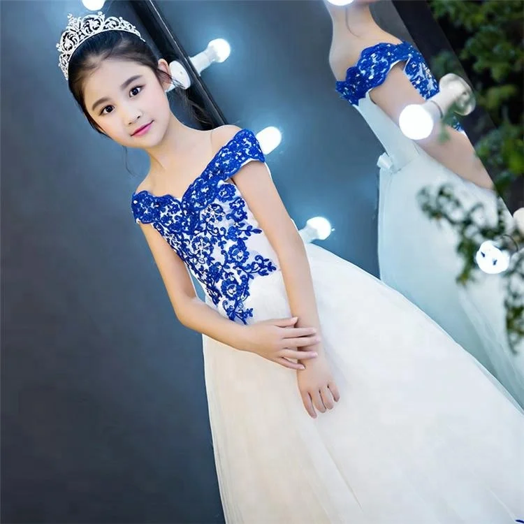 new summer kids flower wedding dress party wear lace fairy flower girls dresses